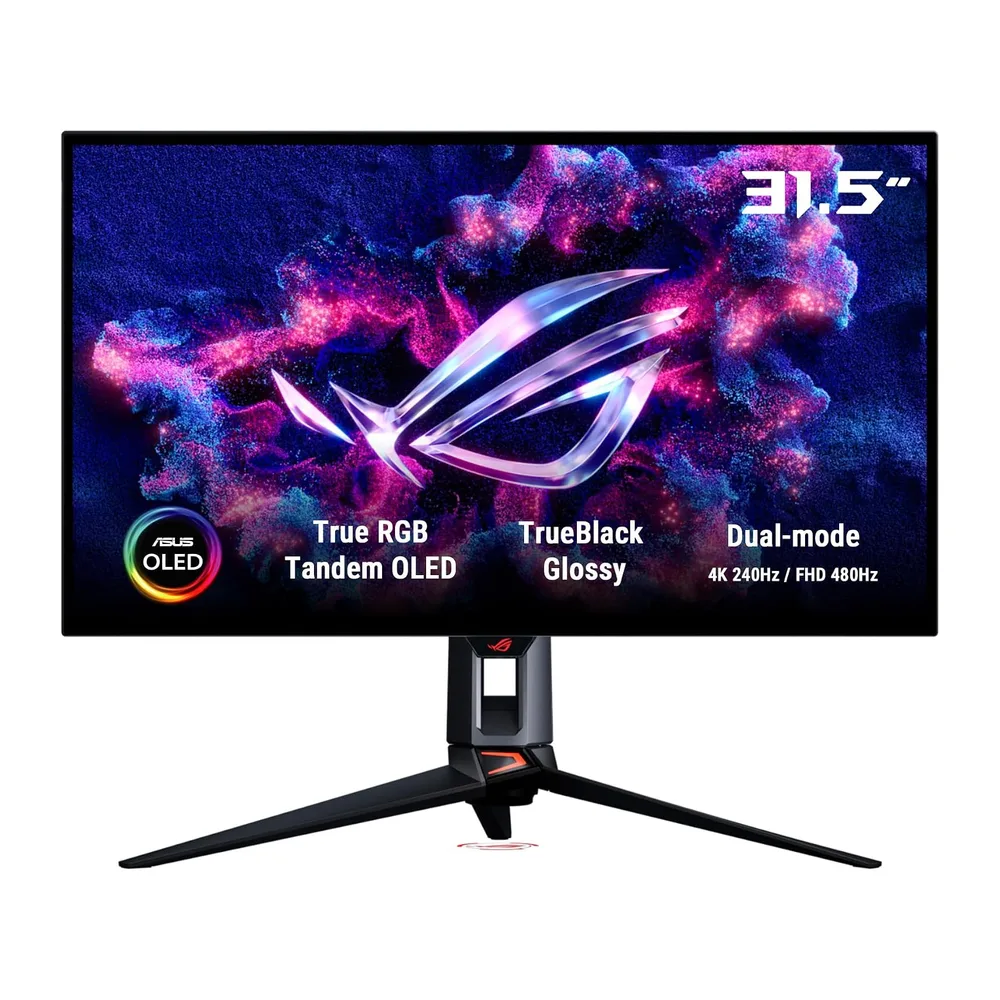 ASUS ROG SWIFT OLED PG32UCWM, Monitor Gaming da 31,5" WOLED, Nero [Classe di efficienza energetica F]