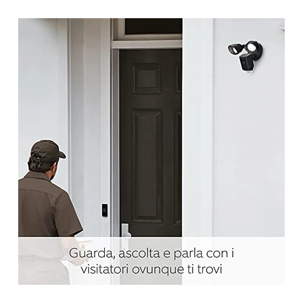 Ring videocamera Plus con proiettori cablata (Floodlight Cam Wired Plus) — 3