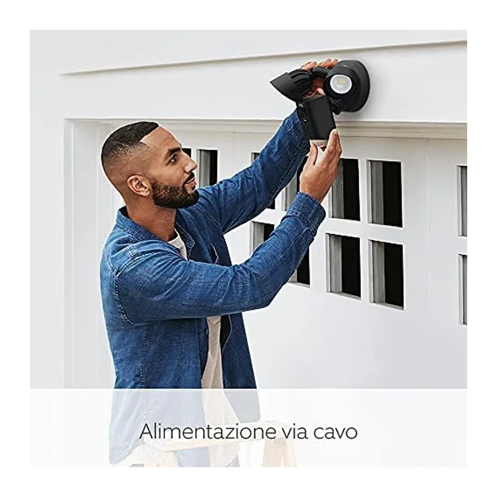 Ring videocamera Plus con proiettori cablata (Floodlight Cam Wired Plus) — 6