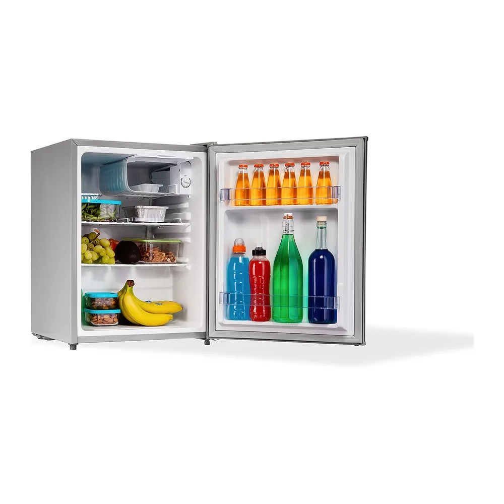 PremierTech Mini Frigo 58 Litri Frigorifero da Hotel Ufficio Silver PT-F60S [Classe di efficienza energetica — 2