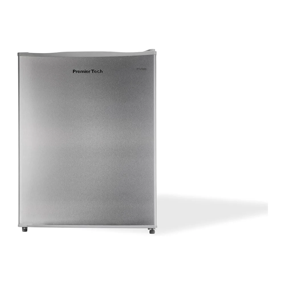 PremierTech Mini Frigo 58 Litri Frigorifero da Hotel Ufficio Silver PT-F60S [Classe di efficienza energetica — 3