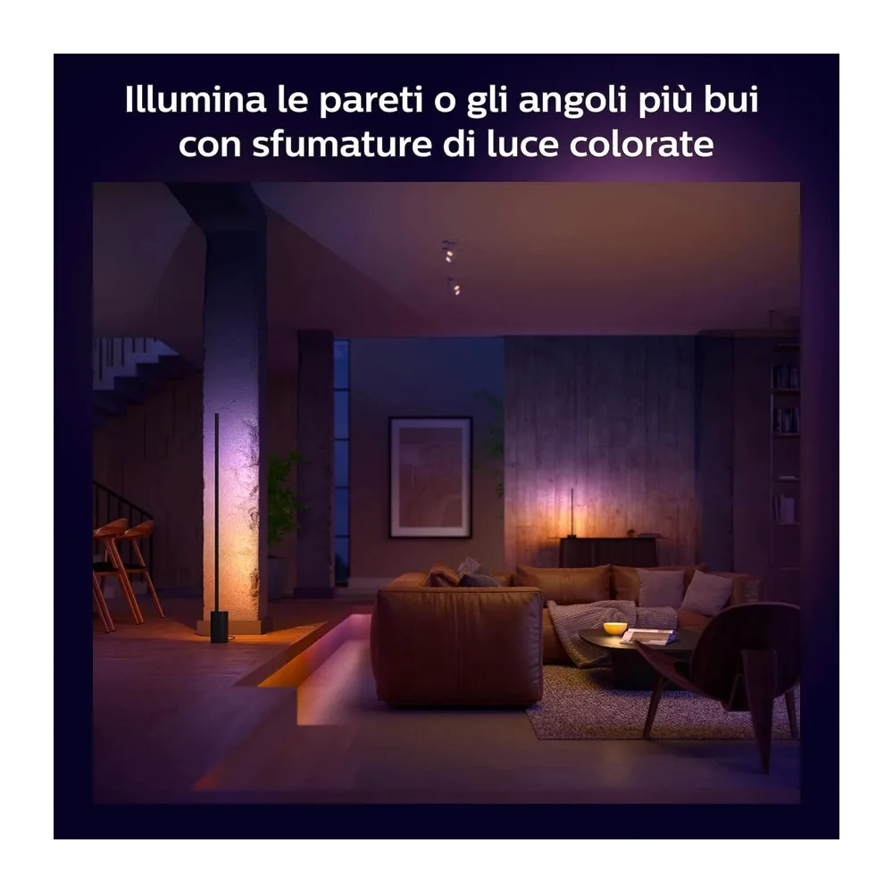 Philips Hue Signe, Lampada da terra LED, Bianco [Classe di efficienza energetica G] — 3