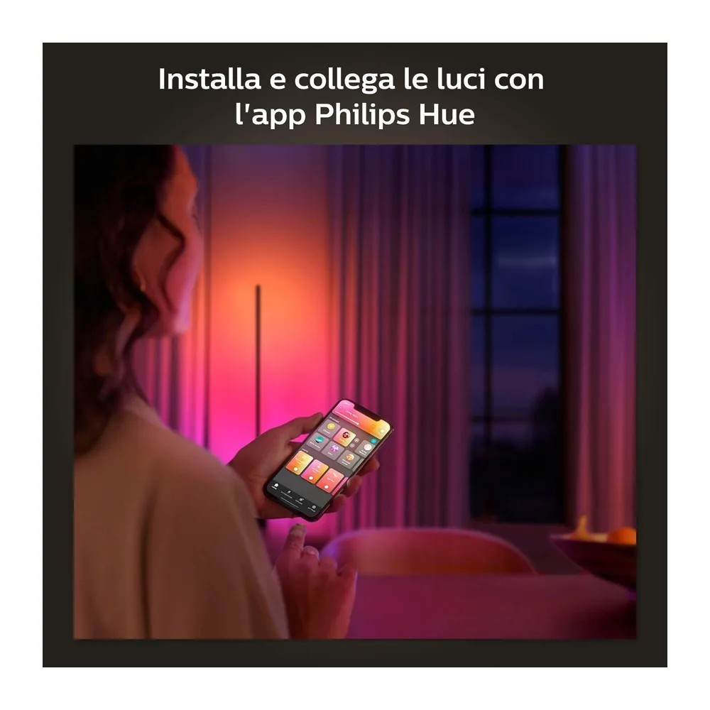 Philips Hue Signe, Lampada da terra LED, Bianco [Classe di efficienza energetica G] — 4