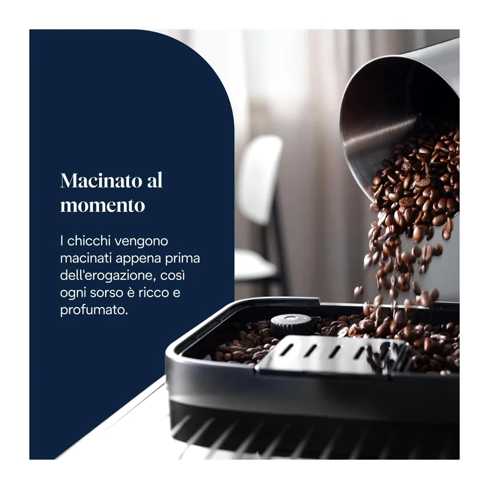De'Longhi Magnifica Evo ECAM292.81.B, Macchina da Caffè Automatica, Chicchi macinati al momento, Caraffa — 2