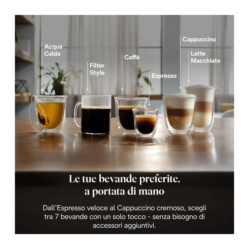 De'Longhi Magnifica Evo ECAM292.81.B, Macchina da Caffè Automatica, Chicchi macinati al momento, Caraffa — 3