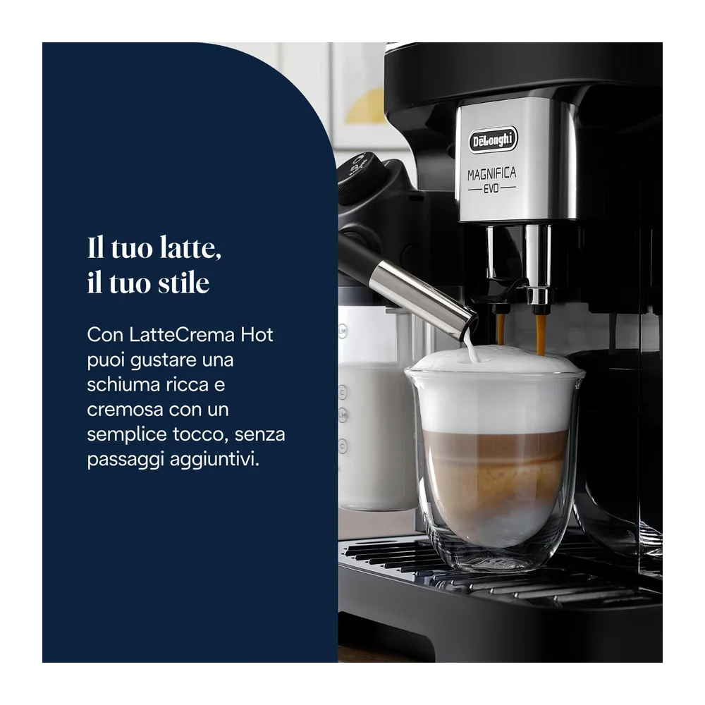 De'Longhi Magnifica Evo ECAM292.81.B, Macchina da Caffè Automatica, Chicchi macinati al momento, Caraffa — 5