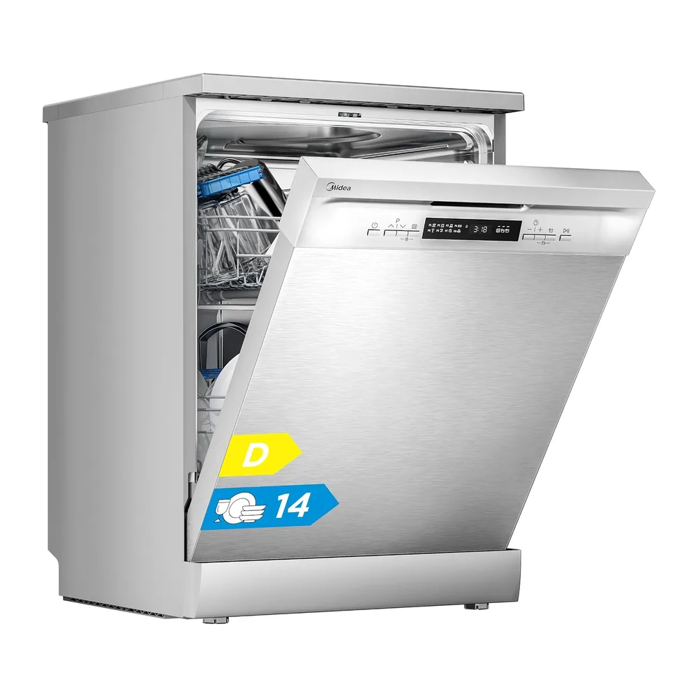Midea MFD60S200X.1-IT Lavastoviglie Libera Installazione con 14 coperti — 2