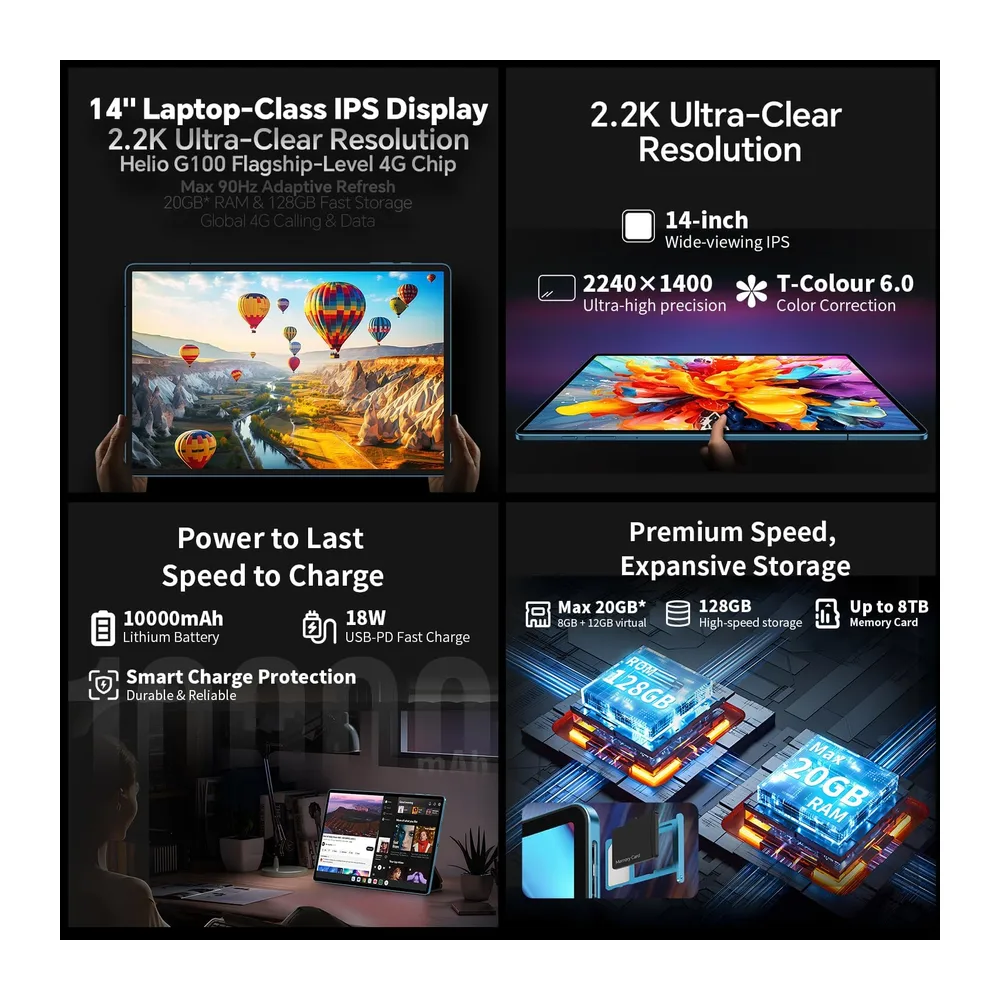 TECLAST T70 Tablet 14 Pollici 2.2K Tablets Gaming — 3
