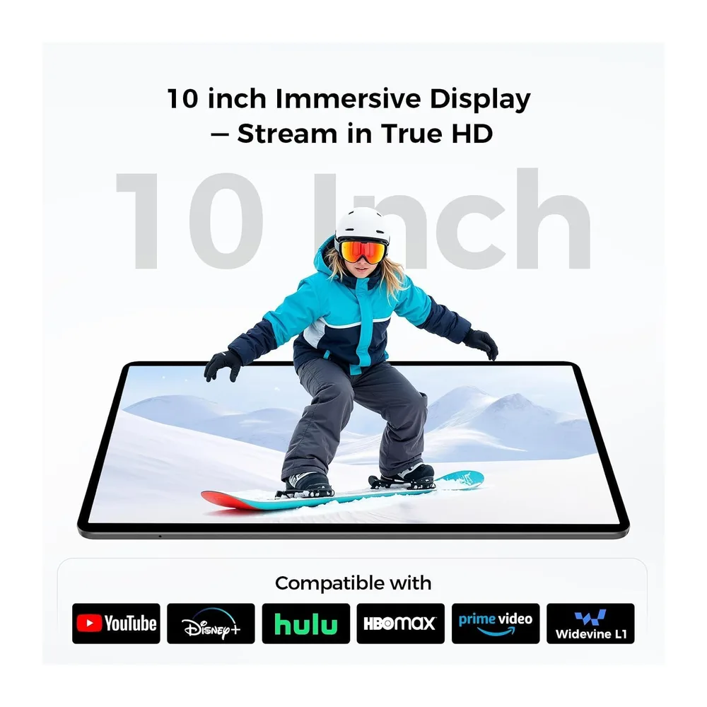 TECLAST M50T Tablet 10" Android16, 32GB+128GB WiFi6 BT5.4, 7000mAh, 13+5MP — 3