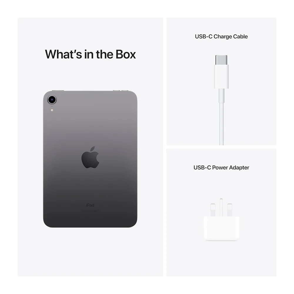 Apple iPad mini (6ª Generazione, 8.3-pollici, 2021), 64GB, Wi-Fi, Grigio Siderale (Ricondizionato) — 6