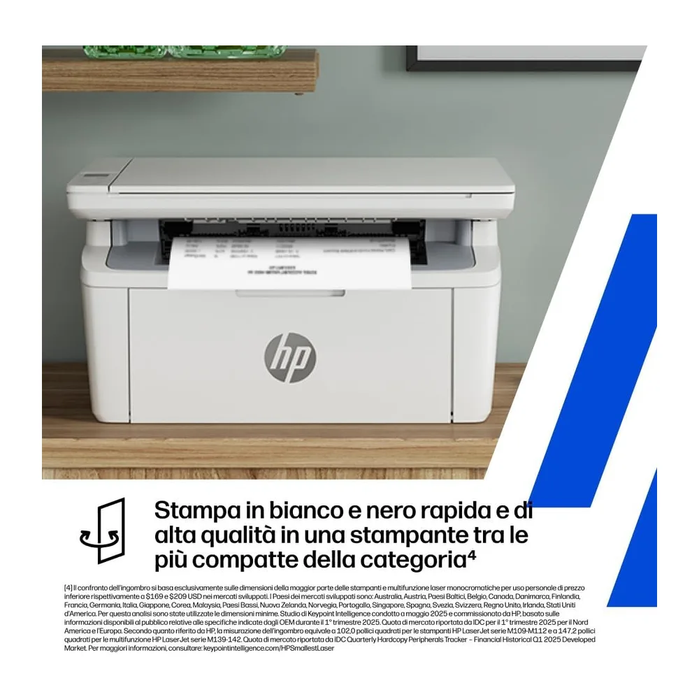 HP LaserJet M140w 7MD72F, Stampante Multifunzione Laser A4, Monocromatica, Stampa Fronte e Retro Manuale in — 4