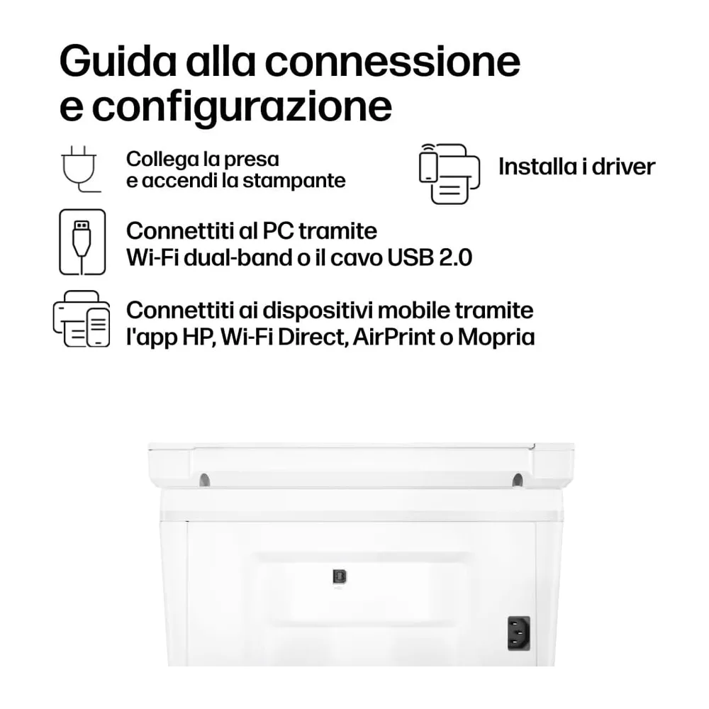 HP LaserJet M140w 7MD72F, Stampante Multifunzione Laser A4, Monocromatica, Stampa Fronte e Retro Manuale in — 6