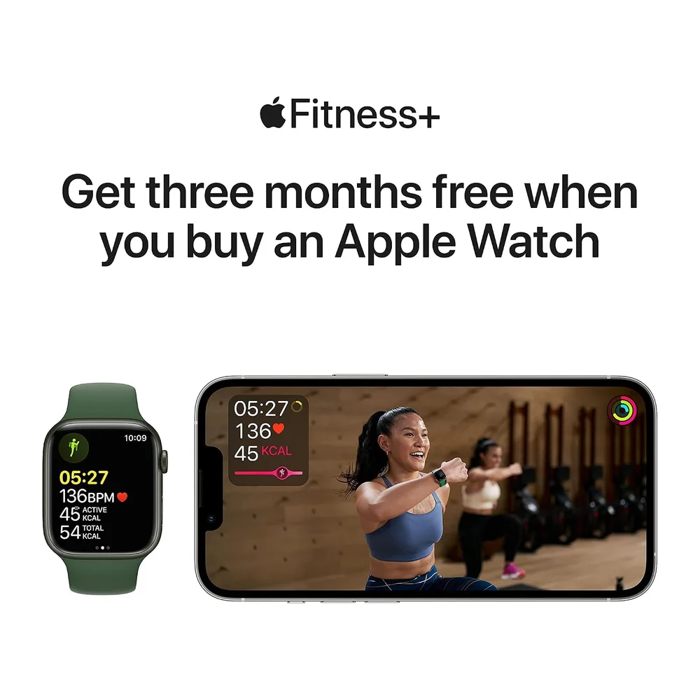 Apple Watch Series 7 (GPS, 45MM) - Cassa in alluminio Midnight con cinturino Midnight Sport (Ricondizionato) — 5