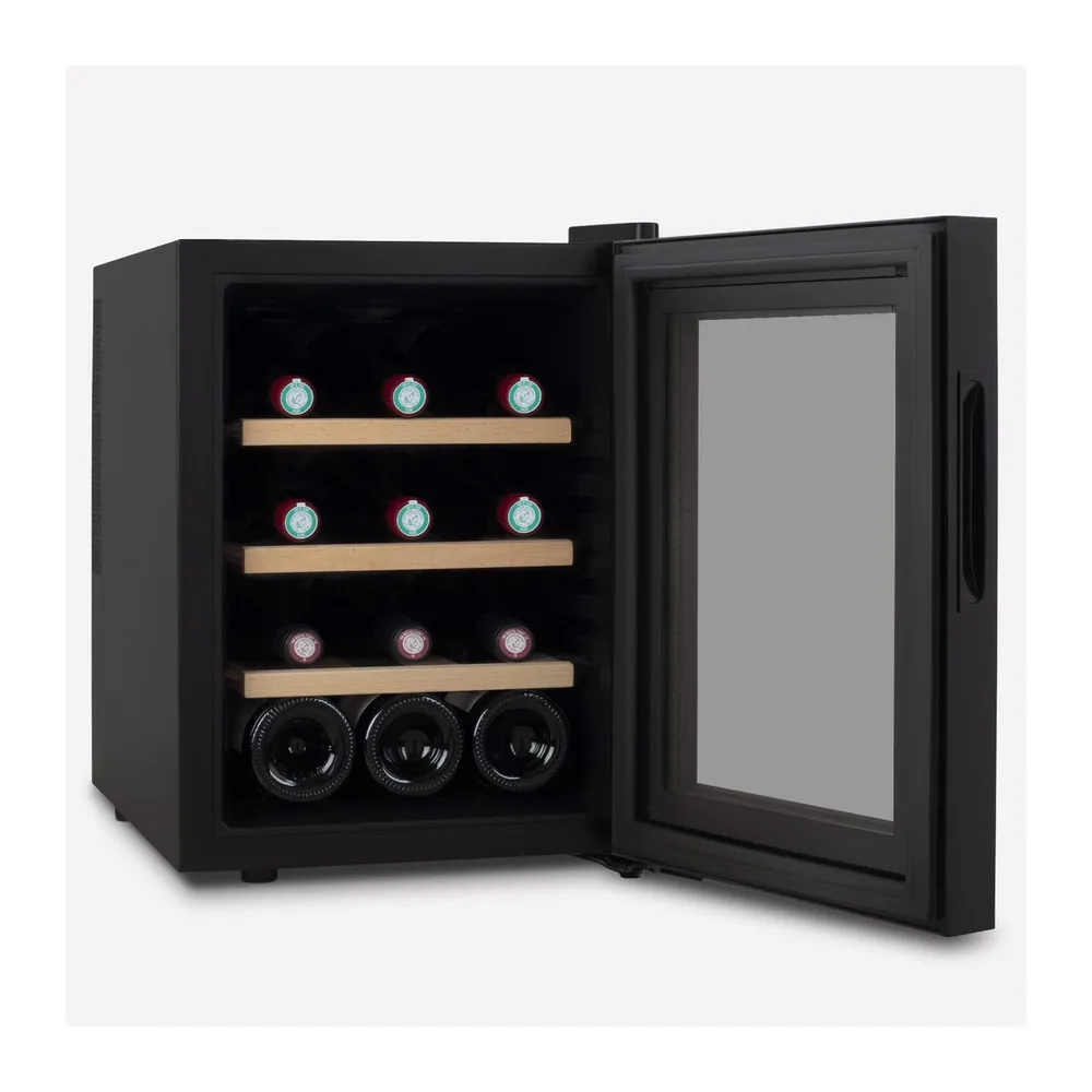 H.Koenig Cantinetta da vino AGE12, 12 Bottiglie, Tecnologia Termoelettrica e Silenziosa, 31L, Temperatura — 4