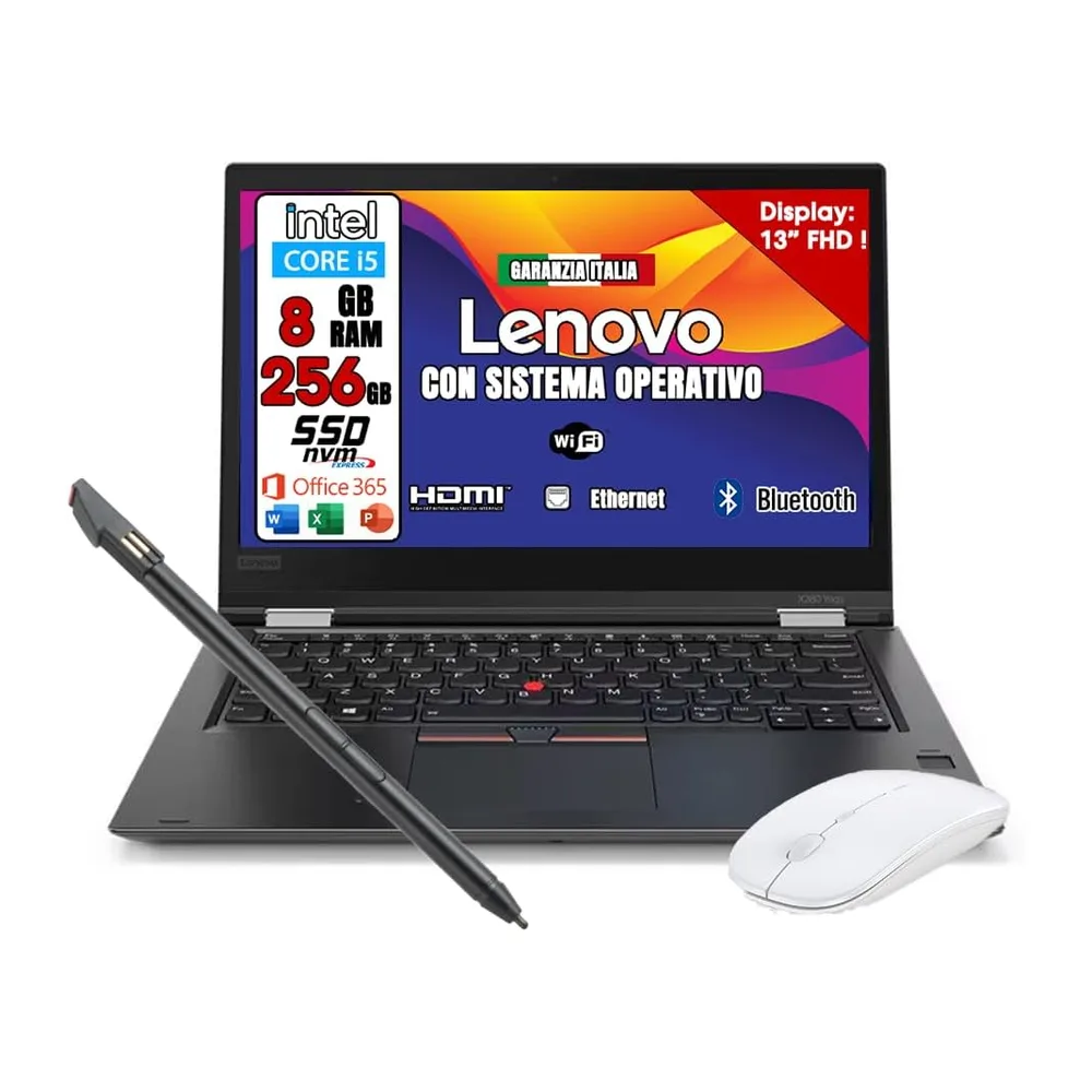 Lenovo ThinkPad Yoga x390 TouchScreen Pieghevole Full HD Intel Core i5-8th 256GB SSD 8GB RAM DDR4 Windows 11 — 5