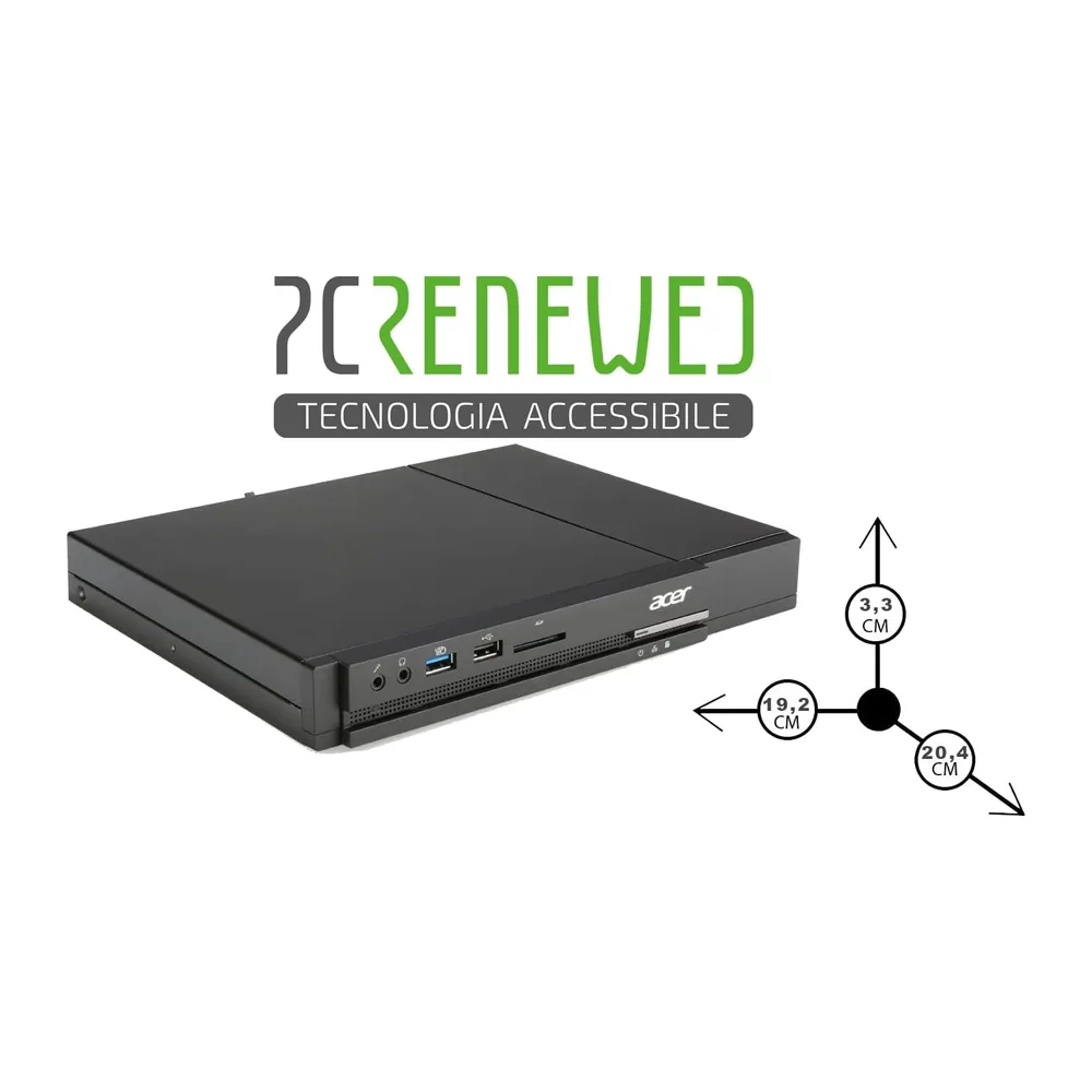Mini PC ACER Veriton N4630G Processore Intel Celoren G1840T ( 2x2.5Ghz) 8GB DDR3 / 180 GB in SSD computer — 6