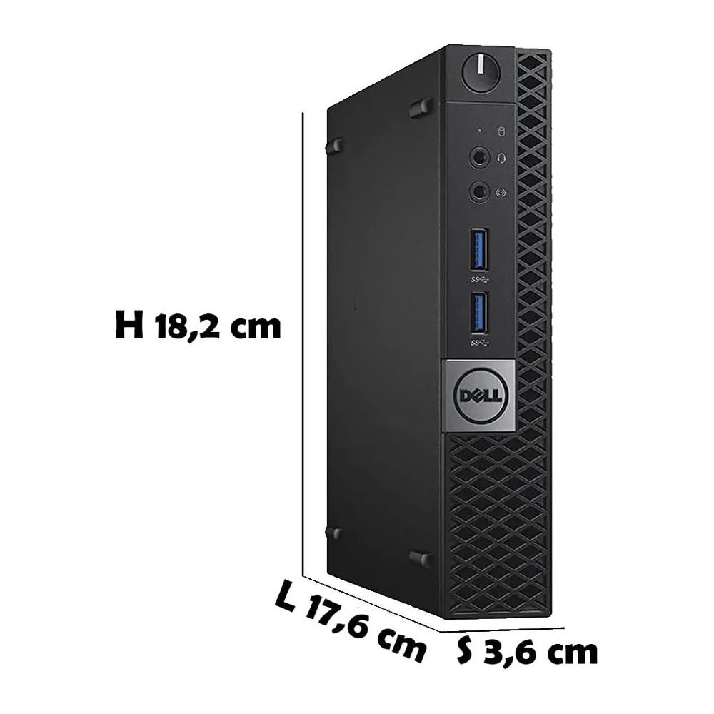 Micro PC Desktop DELL OptiPlex 7040 | Core i7 fino a 3.60GHz Windows 11 Pro | 16GB RAM SSD 240GB | USB 3.1 — 4