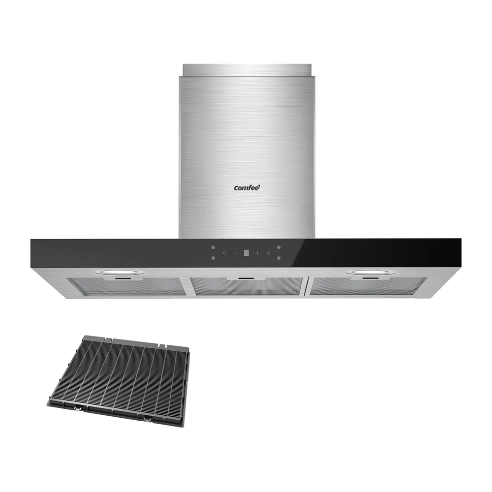 COMFEE Cappa Aspirante 90cm 650m³/h Controllo Gestuale Classe A+++ Acciaio [Classe di efficienza energetica