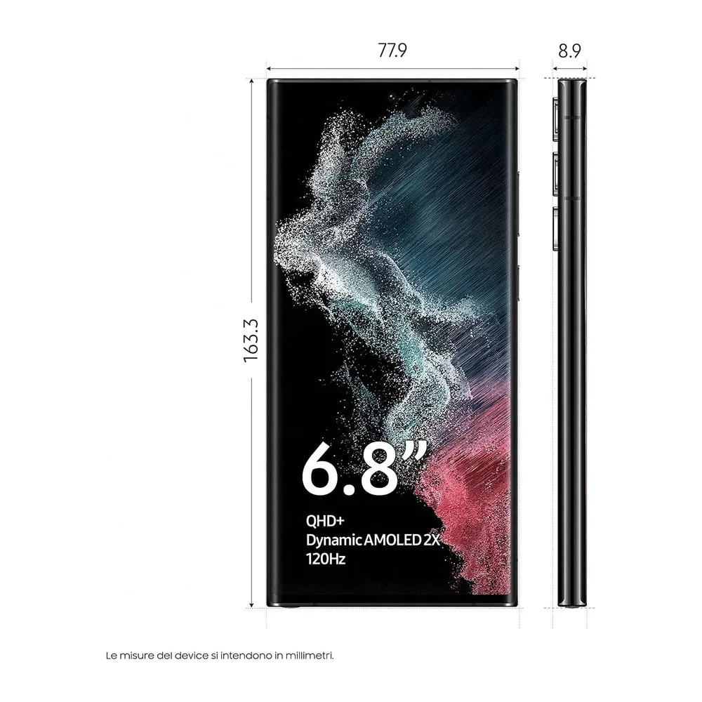 SAMSUNG Galaxy S22 Ultra 5G Smartphone Android senza SIM — 5