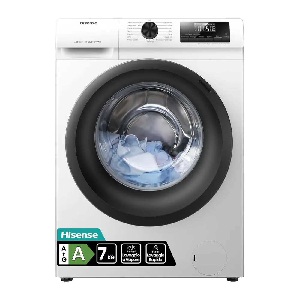 Hisense WFQE7012EVM Lavatrice Slim Carica Frontale