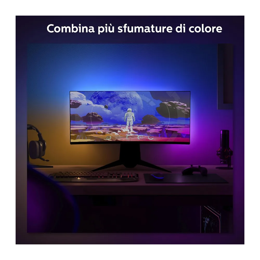 Philips Hue Play, Lightstrip Gradient per Pc, 32-34", 23W [Classe di efficienza energetica G] — 3