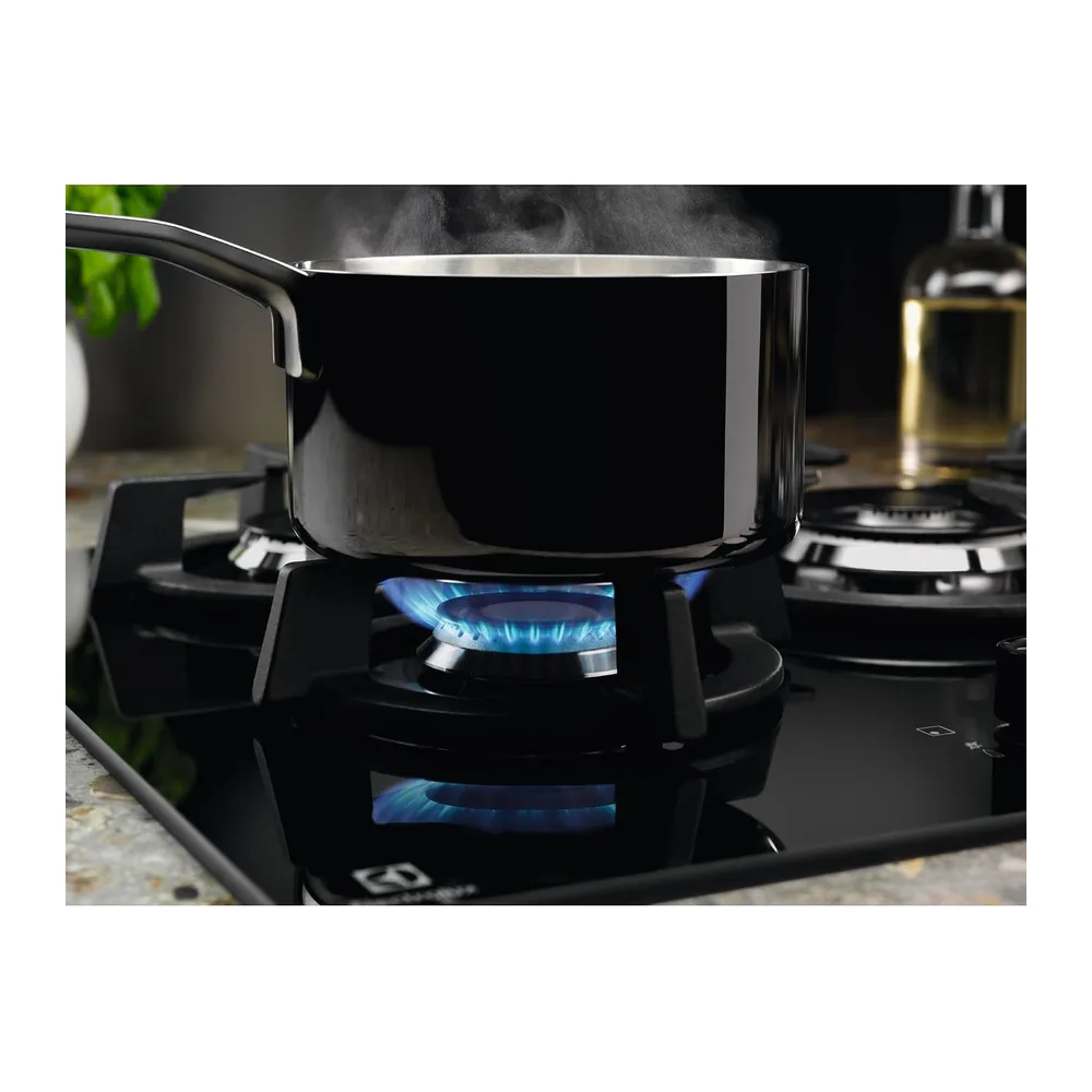 Electrolux EGG64272K Piano Cottura a Gas 60 cm 4 Fuochi Griglie in Ghisa — 3