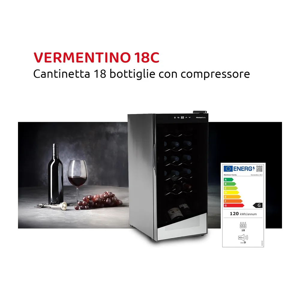 Melchioni Cantina Vino 18 Bottiglie Vermentino Nero [Classe di efficienza energetica G] — 6