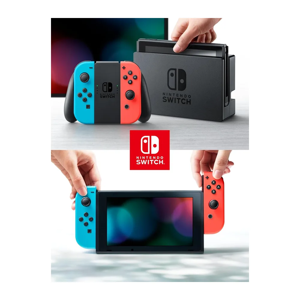 Nintendo Console Switch con Joy-Con Rosso Neon e Blu Neon — 5