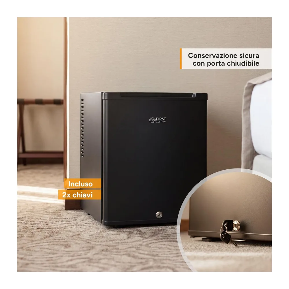 TZS First Austria - Mini Frigorifero 30L completamente silenzioso - Piccolo Minifrigo con porta reversibile e — 5