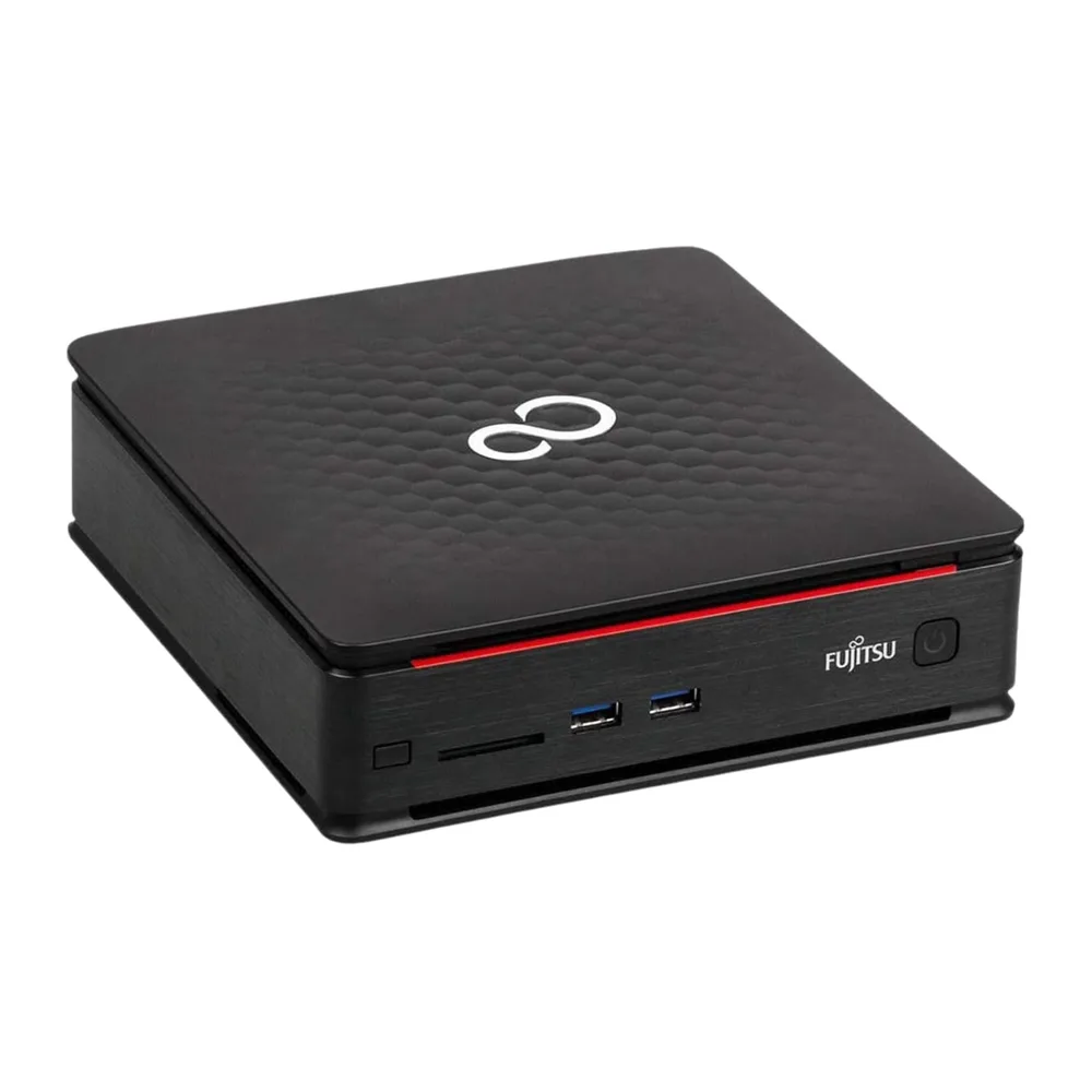 Fujitsu, Mini Pc Pronto all'Uso, Computer Pc Fisso Intel i5, Ram 8Gb, SSD 256Gb, Pc Desktop con Pacchetto