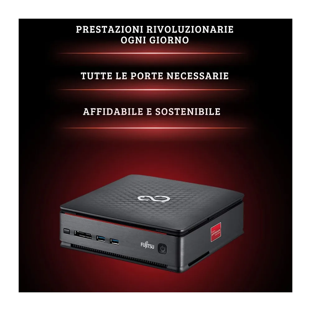 Fujitsu, Mini Pc Pronto all'Uso, Computer Pc Fisso Intel i5, Ram 8Gb, SSD 256Gb, Pc Desktop con Pacchetto — 5