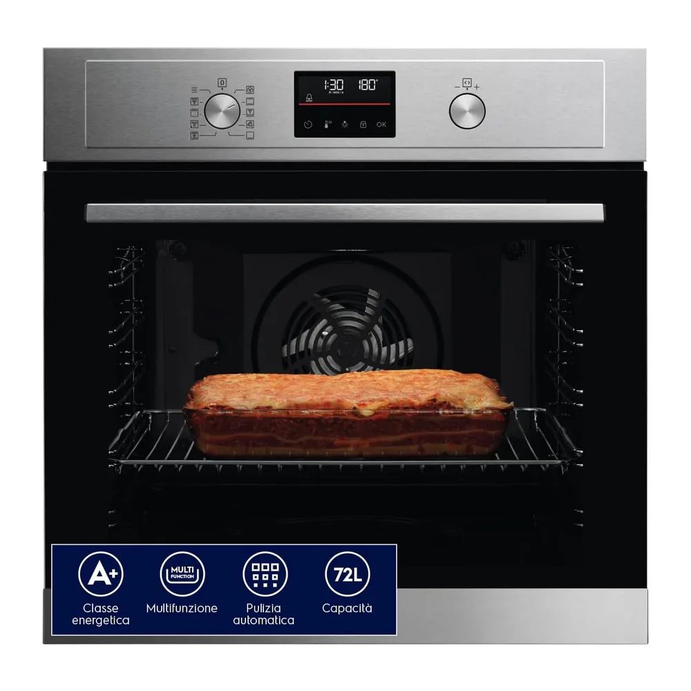 Electrolux EOF4P46X Forno Elettrico Multifunzione 72L SteamBake Inox [Classe di efficienza energetica A+]