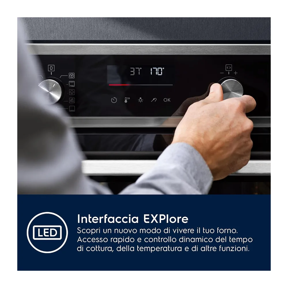 Electrolux EOF4P46X Forno Elettrico Multifunzione 72L SteamBake Inox [Classe di efficienza energetica A+] — 4