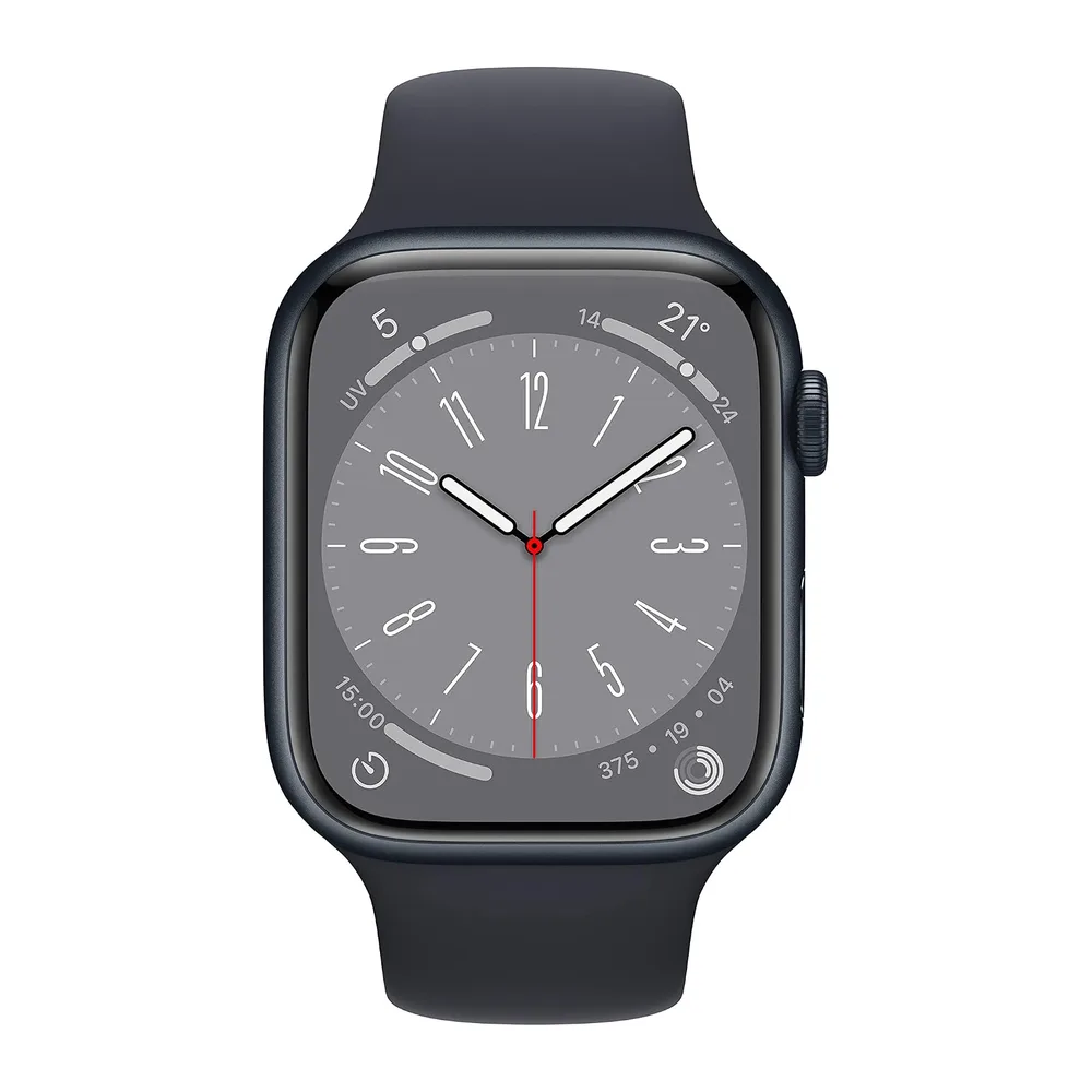 Apple Watch Series 8 (GPS, 45mm) Cassa in Alluminio Color Mezzanotte con Cinturino Sport Color Mezzanotte — 2