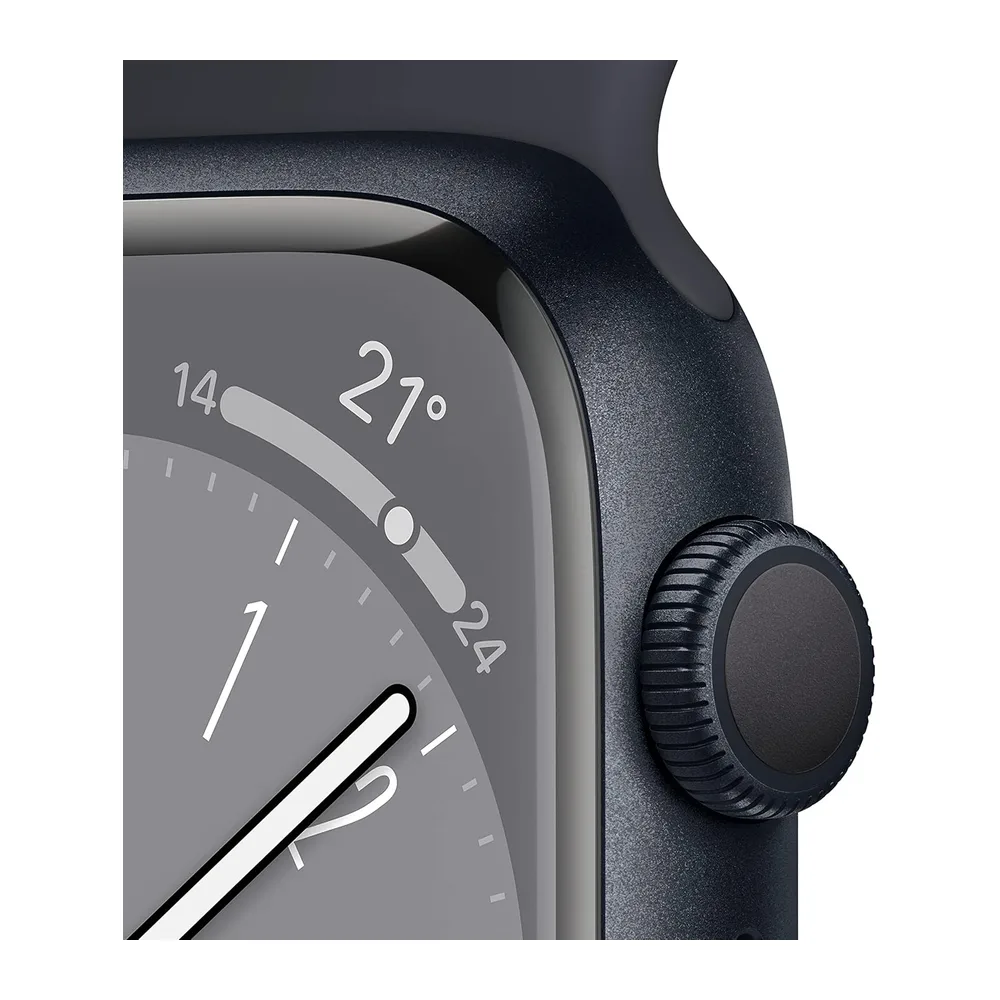 Apple Watch Series 8 (GPS, 45mm) Cassa in Alluminio Color Mezzanotte con Cinturino Sport Color Mezzanotte — 3