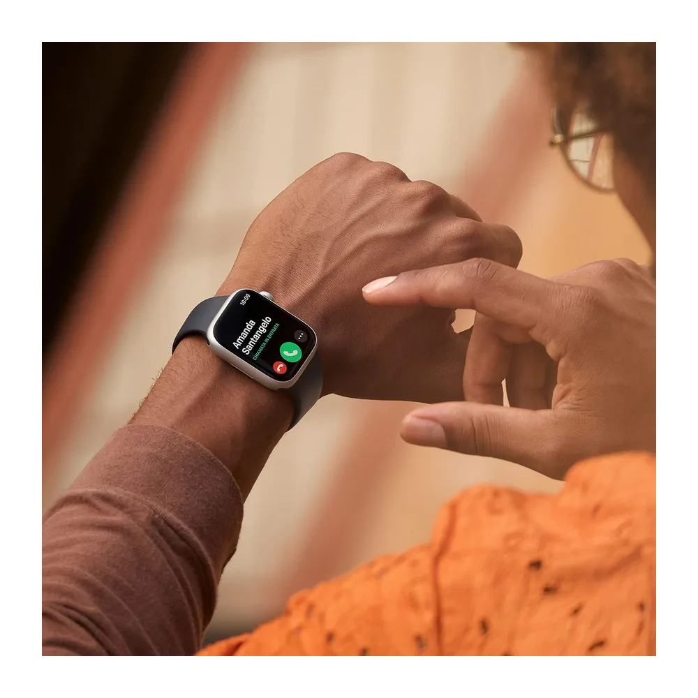 Apple Watch Series 8 (GPS, 45mm) Cassa in Alluminio Color Mezzanotte con Cinturino Sport Color Mezzanotte — 4