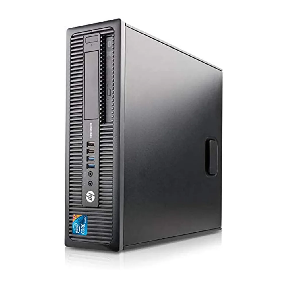 HP Elite Desk, Pc Desktop Pronto All'Uso, Computer Pc Fisso Intel i5, Ram 8Gb, SSD 256Gb, Pacchetto Office