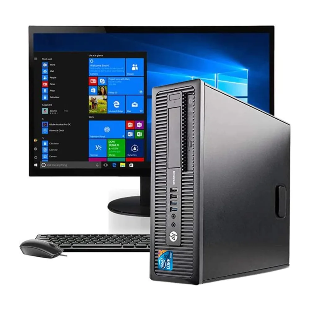 HP Elite Desk, Pc Desktop Pronto All'Uso, Computer Pc Fisso Intel i5, Ram 8Gb, SSD 256Gb, Pacchetto Office — 5
