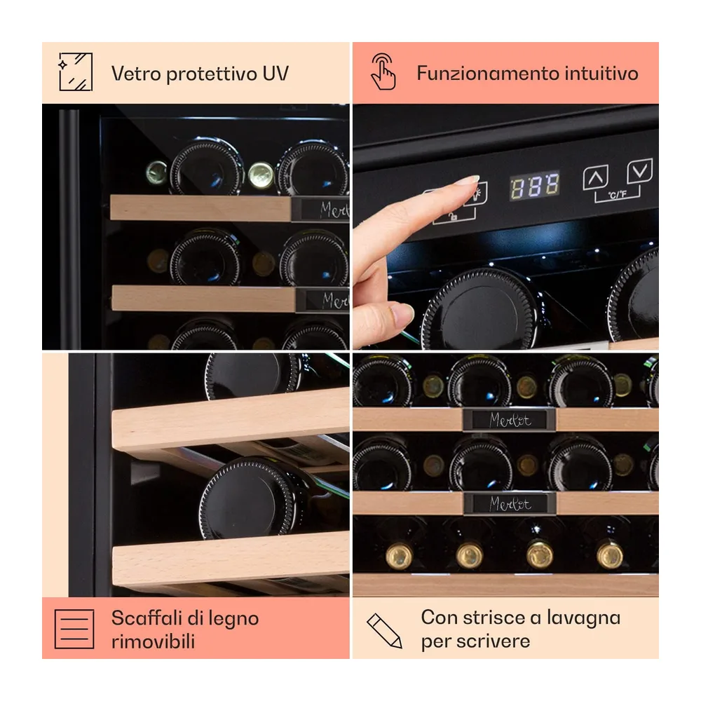 KLARSTEIN Cantinetta Vino Refrigerata a Zona Singola per Interno/Esterni — 5