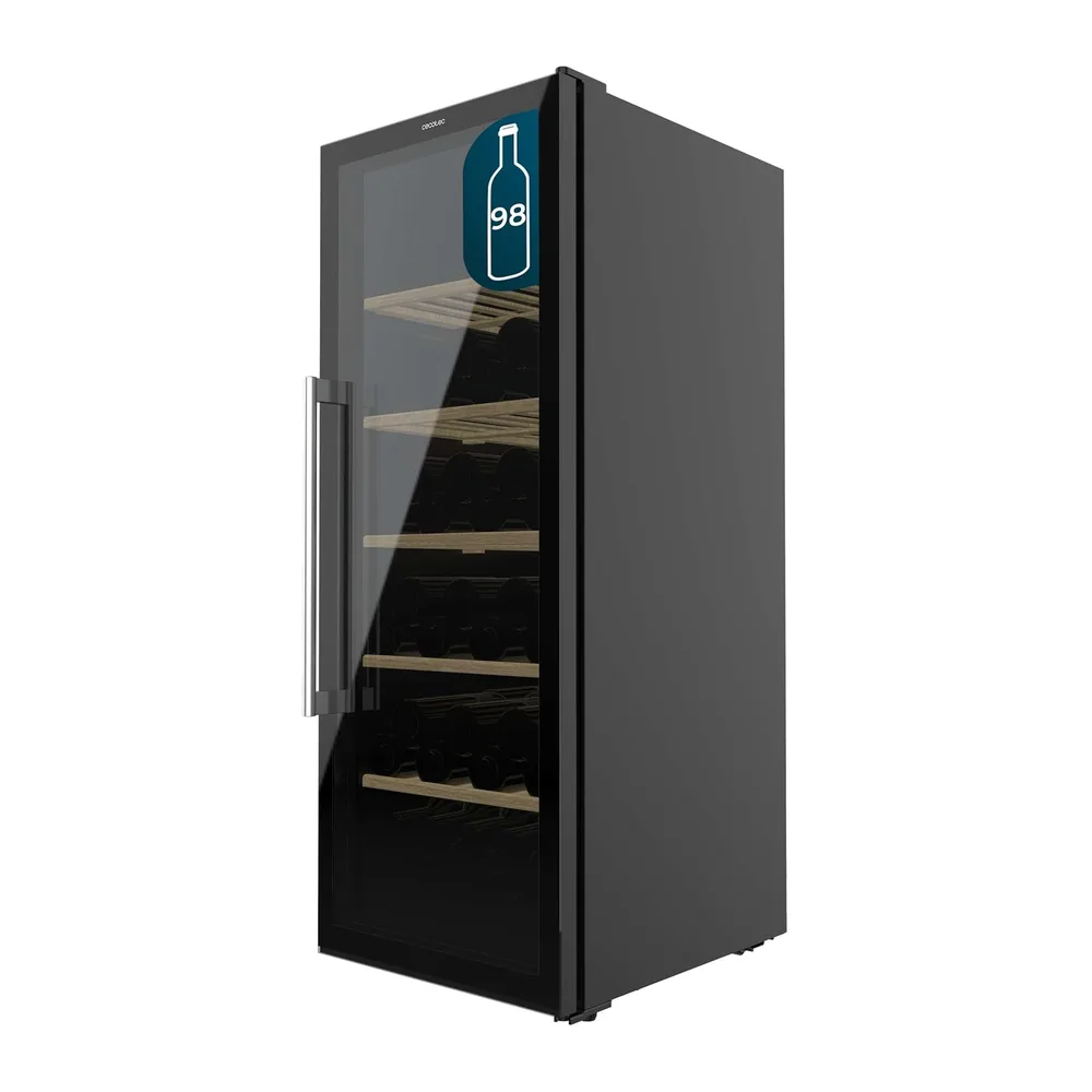 Cecotec Cantinetta 98 Bottiglie Bolero Grand Sommelier 98000 Black: Cantinetta Da 128,5 cm Con Sistema Di