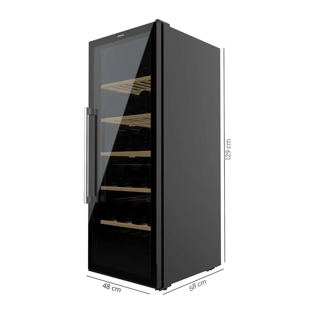 Cecotec Cantinetta 98 Bottiglie Bolero Grand Sommelier 98000 Black: Cantinetta Da 128,5 cm Con Sistema Di — 2