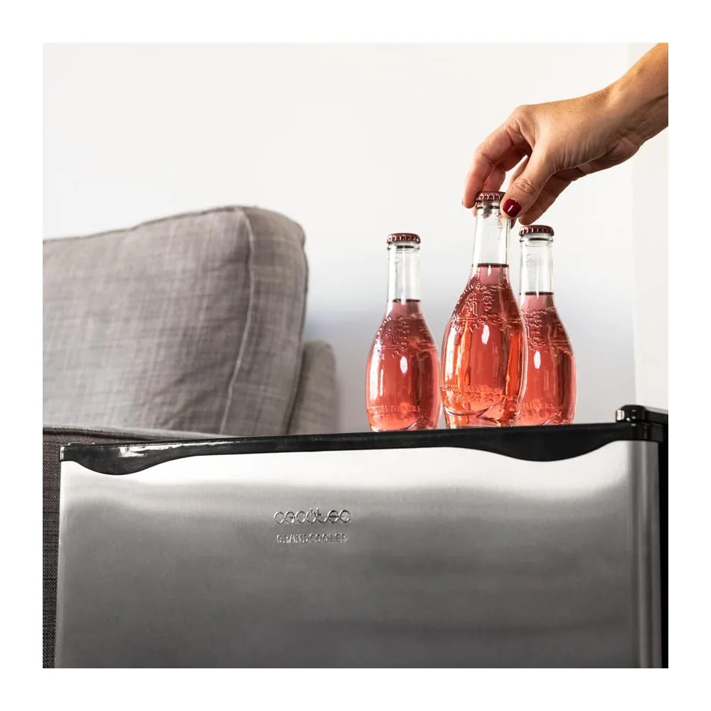 Cecotec Mini Frigoriferi - Frigorifero Minibar 46L GrandCooler 20000 SilentCompress Inox E. Altezza 48,7cm, — 6