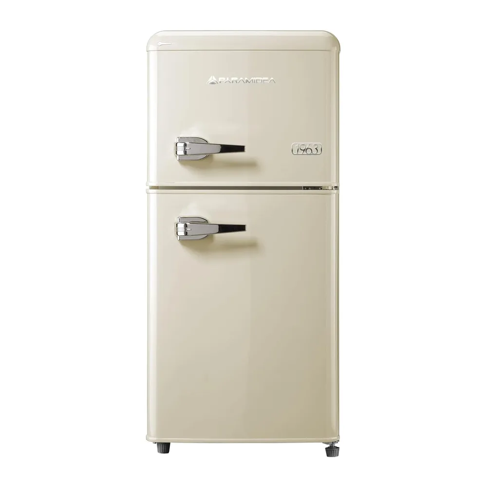 Cecotec Mini Frigorifero Retro Bolero Coolmarket 2D Origin 86 Beige E. Due Porte Beige di 89,3cm di Altezza e