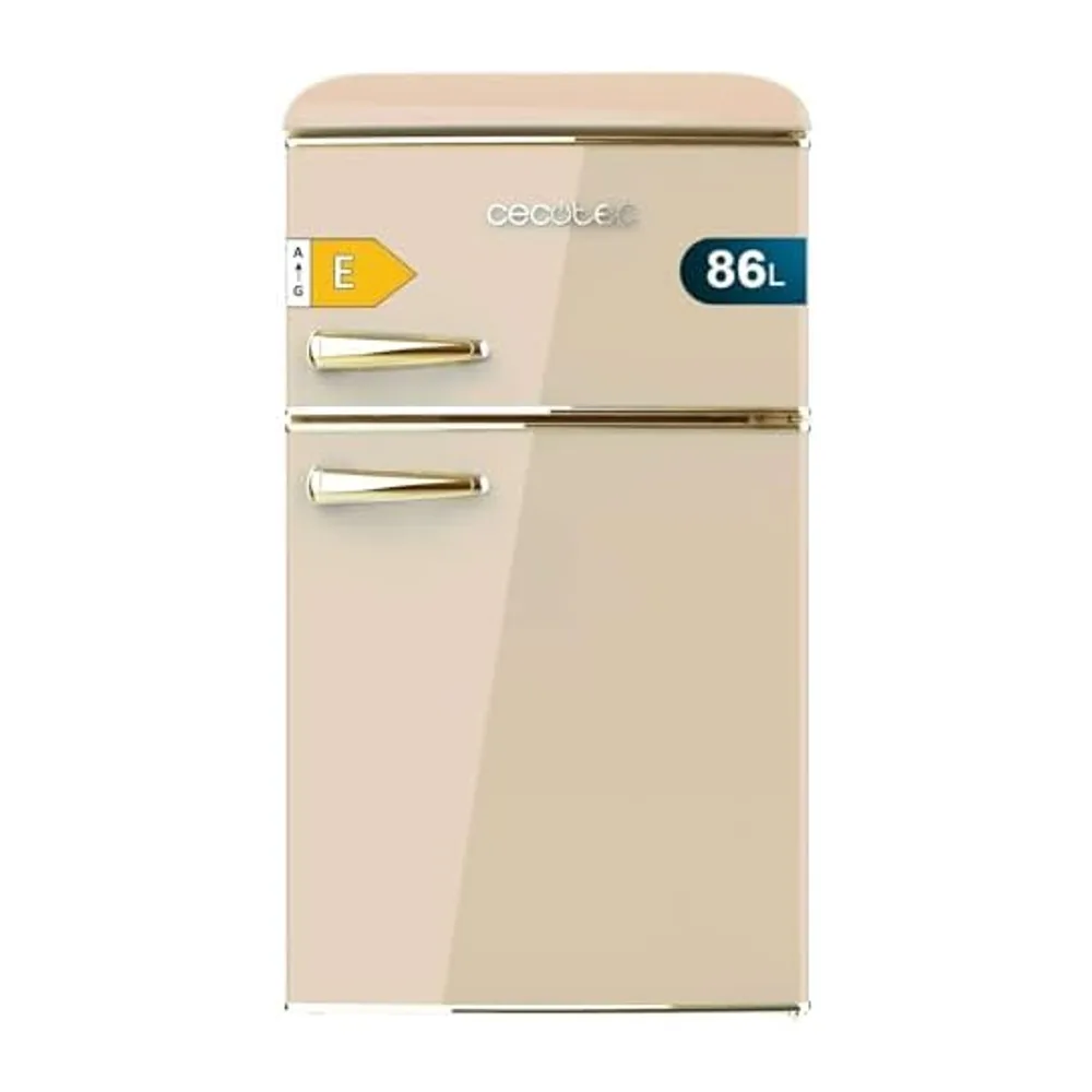 Cecotec Mini Frigorifero Retro Bolero Coolmarket 2D Origin 86 Beige E. Due Porte Beige di 89,3cm di Altezza e — 4