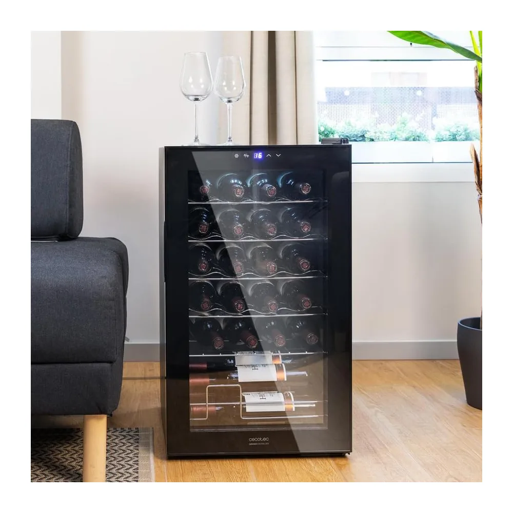 Cecotec Cantina Vino 24 bottiglie - Cantinetta Vino GrandSommelier 2450 Black Compressor. 24 bottiglie, — 3