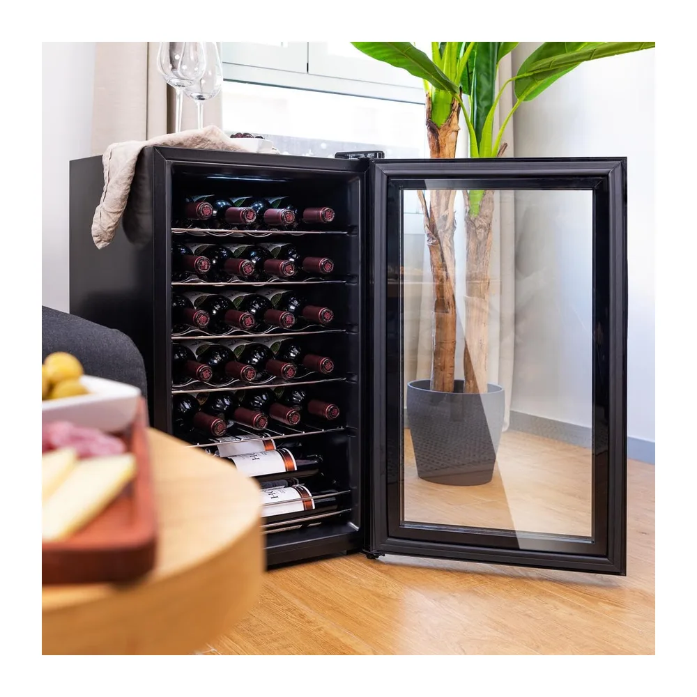 Cecotec Cantina Vino 24 bottiglie - Cantinetta Vino GrandSommelier 2450 Black Compressor. 24 bottiglie, — 4