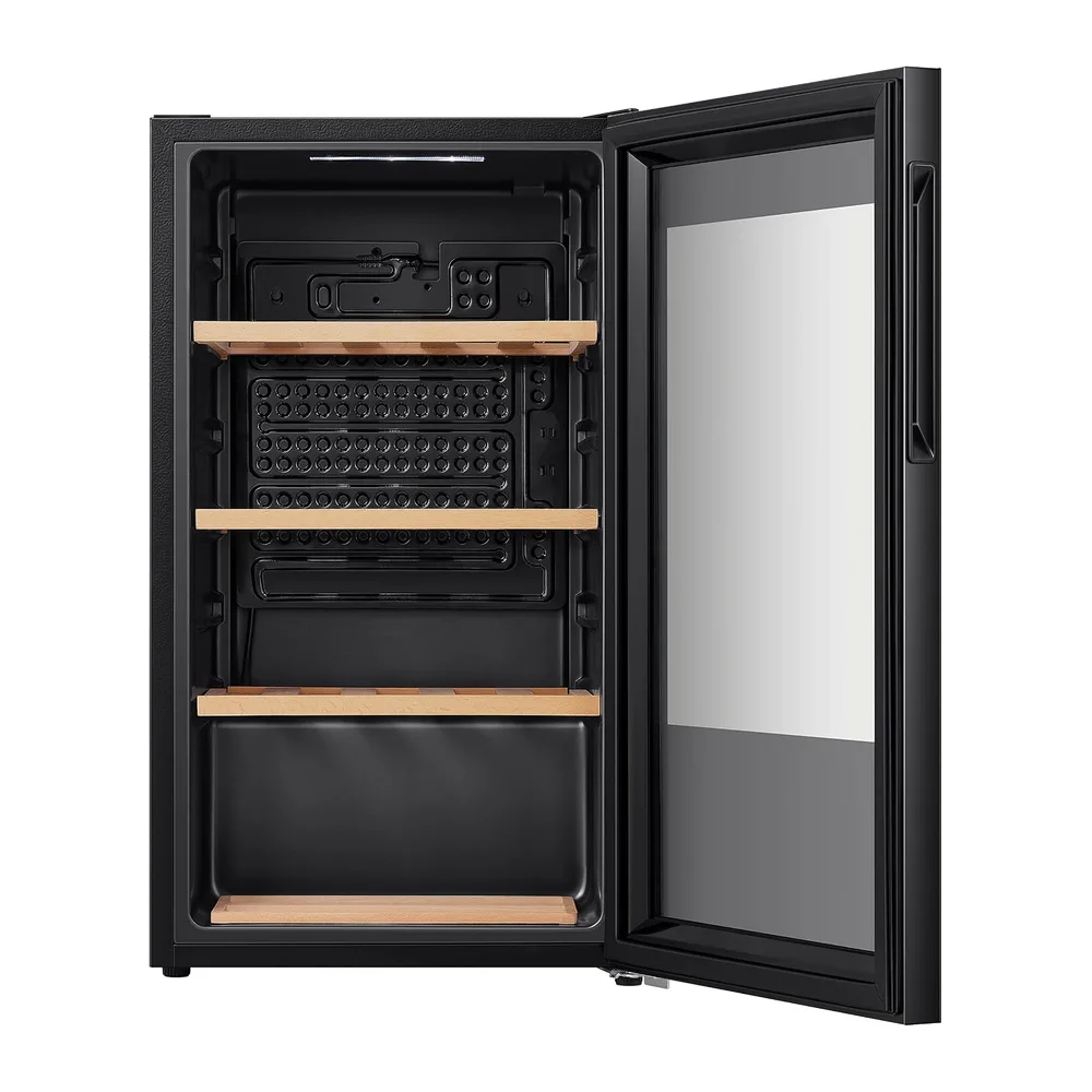 Hisense RW12D4NWG0 - Cantina Vino 30 bottiglie, Monotemperatura, Vetri Anti UV, Ripiani in Legno, Display — 3