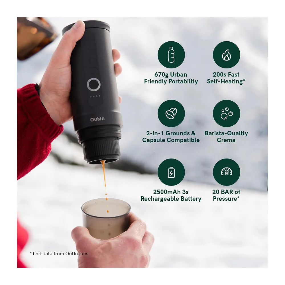 OutIn Nano Macchina da caffè espresso elettrica portatile — 3