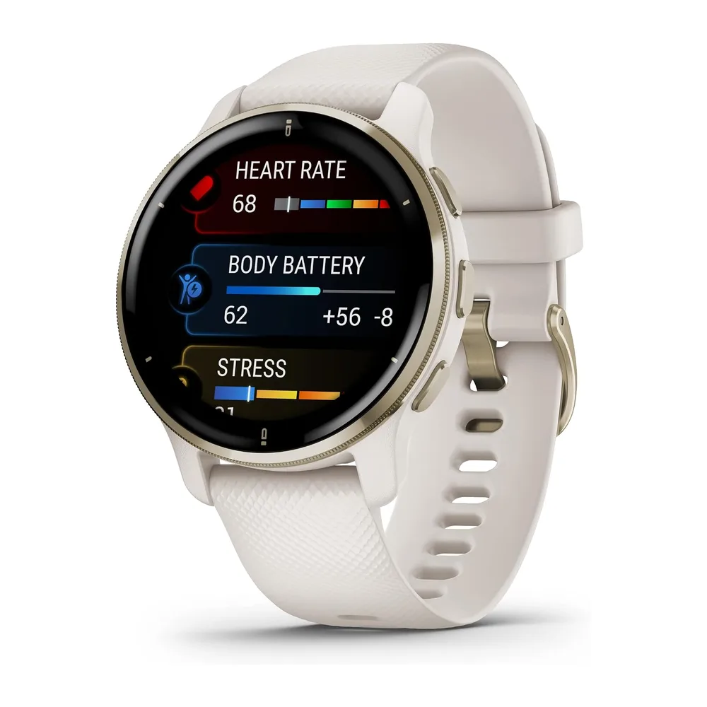 Garmin Venu 2 Plus, Smartwatch AMOLED 1,3", Microfono e cassa, Musica, Pay, +25 App sport, GPS, Cardio, SpO2 — 2