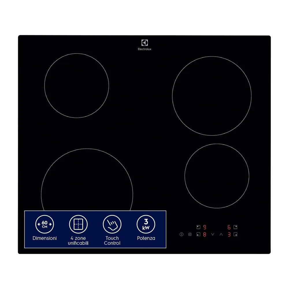 Electrolux Serie 300 Piano Cottura a Induzione da Incasso EIB60424CK